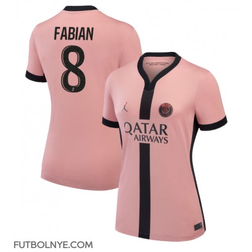 Camiseta Paris Saint-Germain Fabian Ruiz #8 Tercera Equipación para mujer 2024-25 manga corta